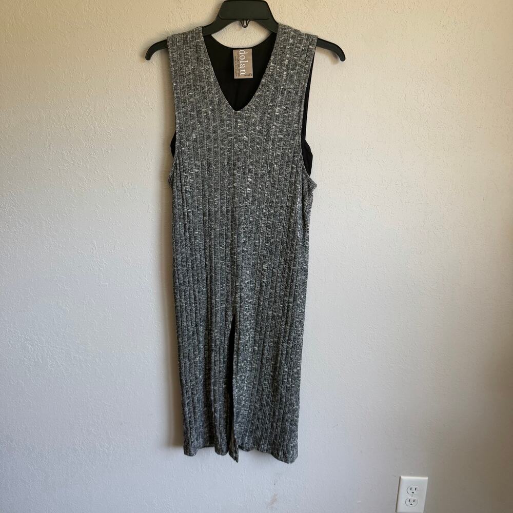 Dolan Left Coast Anthropologie Gray Ribbed Sleeveless Midi Dress Womens XSP